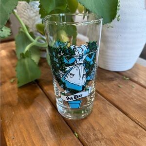 12 Days of‎ Christmas 8th Day Vintage Glass with Blue and Green Design